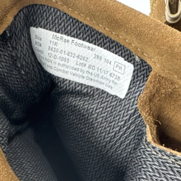 McRae Combat Boots Mens 11 R Brown Leather Military Army Temperate Weather NEW - Picture 9 of 9